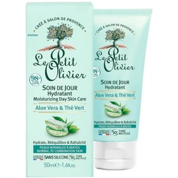 Le Petit Olivier Denní pleťový krém Aloe vera a zelený čaj 50 ml od 145 Kč  - Heureka.cz