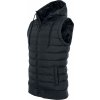 Pánská vesta Urban Classics Bubble hooded blk blk