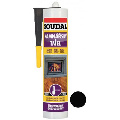 Soudal Kamnářský tmel 280 ml černá – HobbyKompas.cz