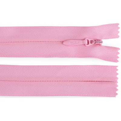 Spirálový zip skrytý No 5 délka 60 cm pevný, střední, 134 růžová dětská světlá – Hledejceny.cz