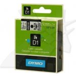 DYMO Originální páska D1 45010 12mm x 7m černý tisk/průhledný podk (S0720500)