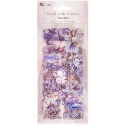 DP Craft Samolepky víly fialové 6 archů – Sleviste.cz