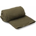 Ferm Living Osuška z organické bavlny Olive 70 × 140 cm, zelená barva, textil – Zboží Dáma