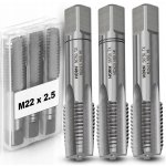 Závitník M22 HSS, závit M22x2,50 mm, sada 3 ks – Hledejceny.cz