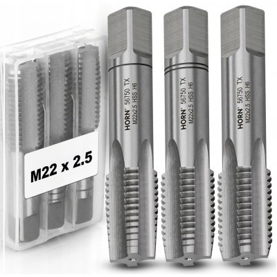 Závitník M22 HSS, závit M22x2,50 mm, sada 3 ks – Hledejceny.cz