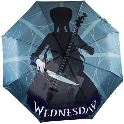 Netflix Wednesday deštník skládací modrý – Sleviste.cz