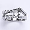Prsteny Čištín stříbrný s čirými zirkony 003013504201 VR 301