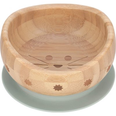 Lässig Bowl Bamboo/Bowl Bamboo/Wood Little Chums cat with suction pad/silicone 1310049108 – Zbozi.Blesk.cz