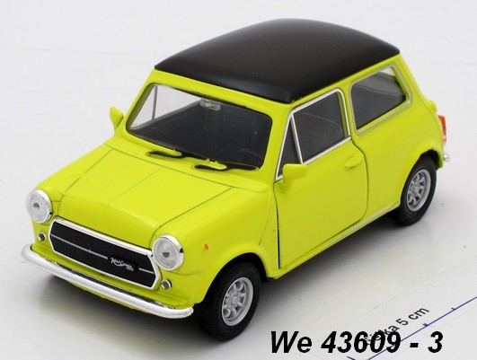 Welly Mini Cooper 1300 yellow code 43609 modely aut 1:34