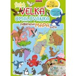 Fakt velká omalovánka Zvířatková mapa světa – Hledejceny.cz