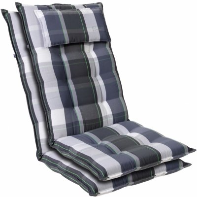 Blumfeldt Sylt, čalouněná podložka, podložka na židli, podložka na výše polohovací křeslo, polštář, polyester, 50 × 120 × 9 cm, 2 x čalounění (CPT10_10271259-2_)