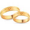 Prsteny iZlato Forever Zlaté snubní prsteny se srdíčkem, IZOB640Y