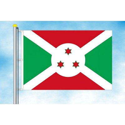 LIBEA, s.r.o. Vlajka Burundi Rozměr: 60×90 cm, Uchycení: Karabiny na stožár – Hledejceny.cz