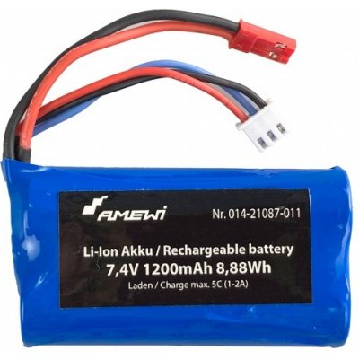 Amewi Aku Li-Ion 7,4V 1200mAh BEC pro 21087 21090 – Sleviste.cz