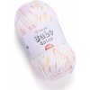 Příze Yarn Art příze Baby Color 215 žlutá, oranžová, červená na smetanové