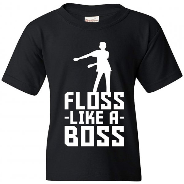 Dětské tričko triko Fortnite flos like a Boss černé
