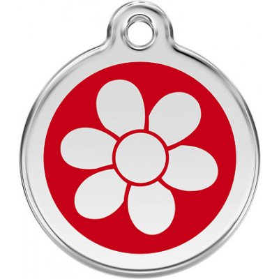 Red Dingo Květina červená M 30 mm – Zboží Mobilmania