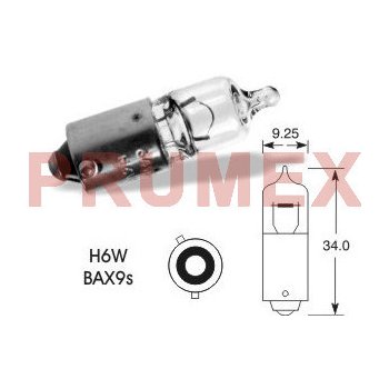 Narva H6W BAX9s 12V 6W