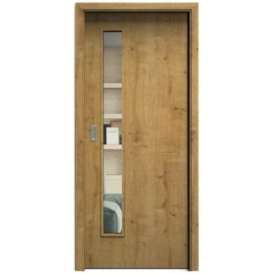 Sapeli Elegant Komfort M60 posuvné dub sukatý 110 x 210 cm Čiré sklo – Hledejceny.cz