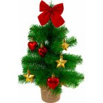 Hütermann Umělý vánoční stromeček 45 cm – zelený, hustý, realistický, se zdobením – Hledejceny.cz