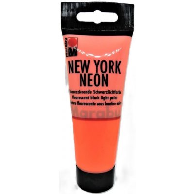 Marabu New York akrylová barva 100 ml neon oranžová – Hledejceny.cz