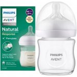Avent Philips láhev Natural Response skleněná transparentní 120 ml – Hledejceny.cz