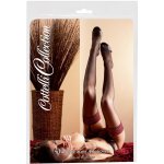 Černo-červené punčochy k připnutí zn. Cottelli Collection – Zboží Dáma