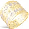 Prsteny Lillian Vassago Exkluzivní prsten s gravírem z kombinovaného zlata LLV06 GR130