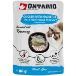 Ontario Herb Cat Chicken with Mackerel 80 g – Sleviste.cz