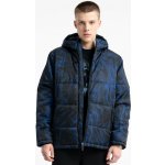 Reporter Young zimní bunda s kapucí a modrým celoplošným potiskem černá – Zbozi.Blesk.cz