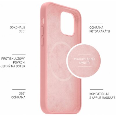 FIXED MagFlow s podporou MagSafe pro Apple iPhone 12/12 Pro růžový FIXFLM-558-PI