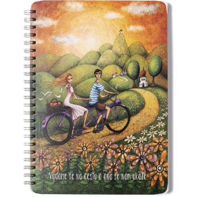 Bobo Kroužkový blok A5 Vydáme se na cestu a ona se nám ukáže linka 50 listů – Zboží Živě