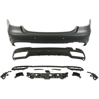 BLIC Nárazník zadní AMG STYLNG s držákem se spoilerem s výztuhou ové potrubí dva MERCEDES E-CLASA W212 Sedan 02.13-05.16 | Zboží Auto