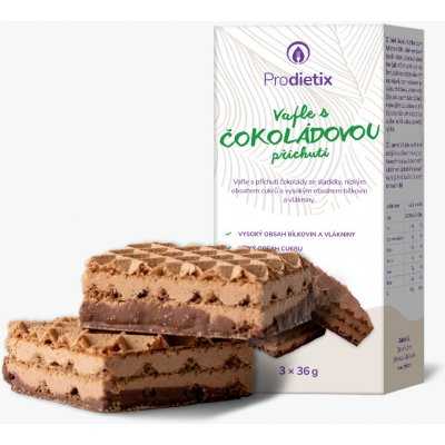Prodietix Vafle s čokoládovou příchutí baleno po 3 porcích 108 g – Sleviste.cz