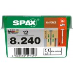 SPAX Vrut 8x240, HI.FORCE, talířová hlava, T-STAR plus, WIROX, 12 ks (L) – Hledejceny.cz