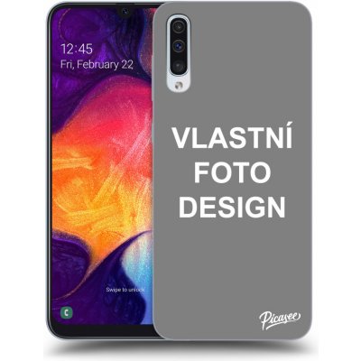 Pouzdro Picasee silikonový Samsung Galaxy A50 A505F - Vlastní design/motiv černé – Zbozi.Blesk.cz
