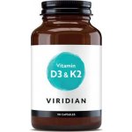 Viridian Nutrition Vitamin D3 and K2 90 kapslí – Hledejceny.cz