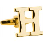 Bubibubi manžetový knoflíček zlaté písmeno H – Zboží Dáma