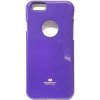 Pouzdro a kryt na mobilní telefon Apple Pouzdro Jelly Case Apple iPhone 6 / 6S fialové otvor pro logo