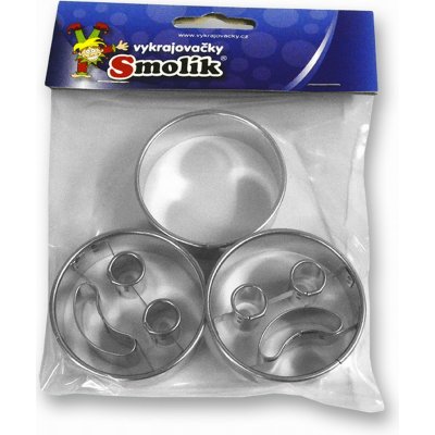 Plastimex vykr. 0777 Smajlíci, sada-3ks – Hledejceny.cz