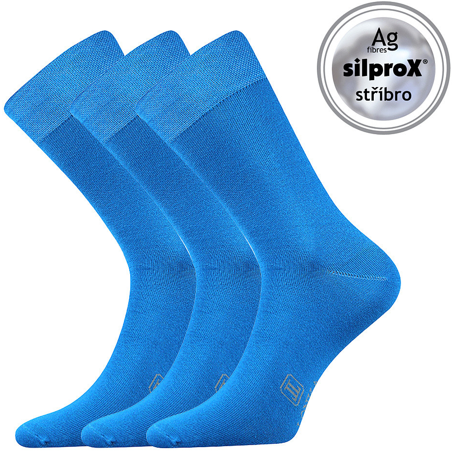 Lonka ponožky DECOLOR Středně modrá