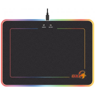 GENIUS GX GAMING podložka pod myš GX-Pad 600H RGB/ 350 x 250 x 5,5 mm/ tvrdá/ USB/ RGB podsvícení, 31250006400 – Zbozi.Blesk.cz