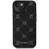 Pouzdro a kryt na mobilní telefon Apple Karl lagerfeld PU Karl Heads Pattern Magsafe pro iPhone 15 Black KLHMP15SPGKHPHK