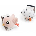 Done BY Deer Set 2ks chrastítek na zápěstí Happy Clouds Růžové – Zboží Mobilmania