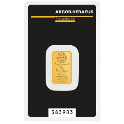 Argor-Heraeus zlatý slitek kinebar 5 g – Sleviste.cz