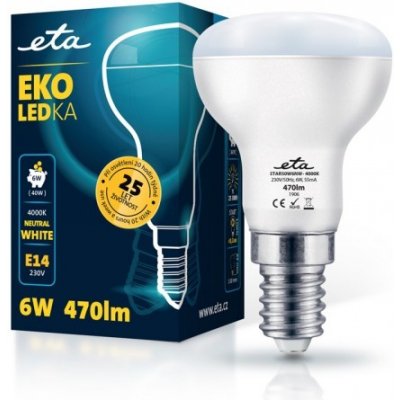 Eta EKO LEDka reflektor 6W, E14, neutrální bílá – Hledejceny.cz