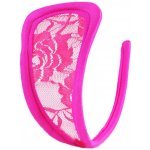STD Invisible Strapless C-String Transparent Floral Lace Pink – Zboží Mobilmania