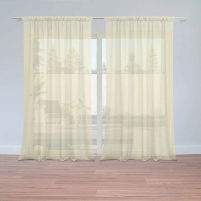Záclony Žluté pletivo: 2 ks - 150x250 cm - Sablio – Hledejceny.cz