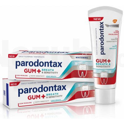 Parodontax Gum + Breath & Sensitivity Whitening 2 x 75 ml – Zbozi.Blesk.cz