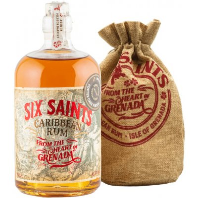 Six Saints Caribbean Porter Cask Finish 41,7% 0,7 l (dárkové balení plátěný pytlík) – Zboží Mobilmania